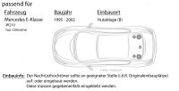 lasse W210 Heck Ablage - Lautsprecher Boxen Crunch GTS6.2C - 16,5cm 2-Wege System GTS 6.2C Auto Einbauzubehör - Einbauset passend für Mercedes E-Klasse JUST SOUND best choice for caraudio
