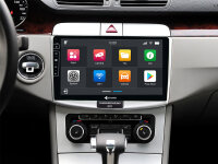Dynavin D8-B6S Flex | Android Navigationssystem für VW Passat B6 mit 10,1 Zoll Touchscreen, inklusive eingebautem DAB, Apple CarPlay und Android Auto Unterstützung