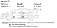 Lautsprecher Boxen Crunch GTS6.2C - 16,5cm 2-Wege System GTS 6.2C Auto Einbauzubehör - Einbauset passend für Opel Agila B - justSOUND
