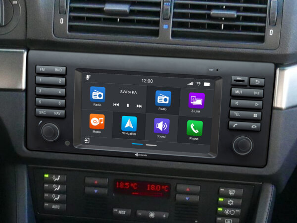 Alpine - iLX-705E46 Premium 2DIN Digital Media Station for BMW E46, car  stereo featuring DAB+ digital radio, Apple CarPlay and Android Auto  compatibility