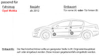 Lautsprecher Boxen Crunch GTS6.2C - 16,5cm 2-Wege System GTS 6.2C Auto Einbauzubehör - Einbauset passend für Opel Mokka - justSOUND