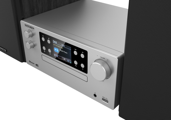 Kenwood M-925DAB-S silber | Micro HiFi-System mit CD, USB, DAB+ und Bluetooth Audio-Streaming