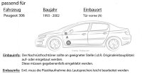 Lautsprecher Boxen Crunch GTS6.2C - 16,5cm 2-Wege System GTS 6.2C Auto Einbauzubehör - Einbauset passend für Peugeot 306 Front - justSOUND