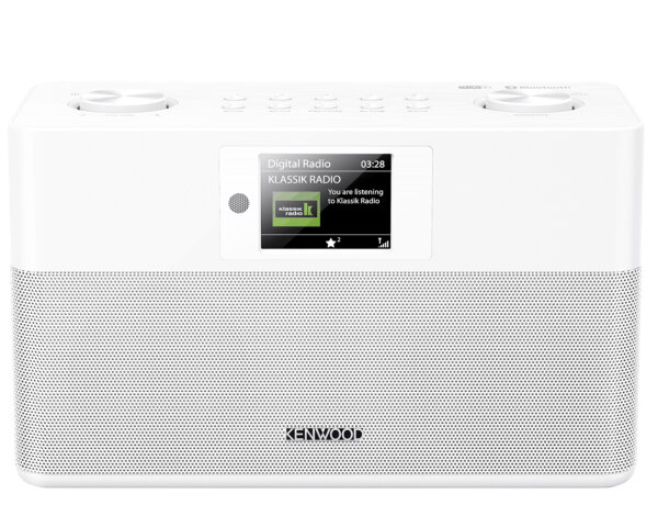 Kenwood CR-ST80DAB-W weiß | Stereo Kompaktradio mit DAB+ und Bluetooth Audiostreaming
