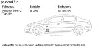 Peugeot Boxer 2 - Lautsprecher Boxen Crunch GTS62 - 16,5cm 2-Wege Koax GTS 62 Auto Einbauzubehör - Einbauset