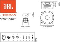 JBL Stage3 507CF | 2-Wege | 13cm Komponentensystem