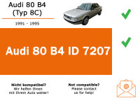 Autoradio Einbaupaket mit JVC KD-X282DBT passend für Audi 80 B4 Typ 8C | Bluetooth: Telefonieren & Audiostreaming DAB+ USB