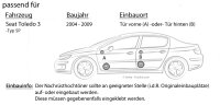 Lautsprecher Boxen Crunch GTS6.2C - 16,5cm 2-Wege System GTS 6.2C Auto Einbauzubehör - Einbauset passend für Seat Toledo 3 5P Front o. Heck - justSOUND