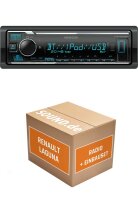 Autoradio Einbaupaket mit Kenwood KMM-BT309 passend für Renault Laguna 1 mit Blaupunkt Radio | Bluetooth Telefonieren Audiostreaming