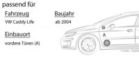 Lautsprecher Boxen Crunch GTS6.2C - 16,5cm 2-Wege System GTS 6.2C Auto Einbauzubehör - Einbauset passend für VW Caddy 2K Life Front - justSOUND