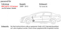 Lautsprecher Boxen Crunch GTS6.2C - 16,5cm 2-Wege System GTS 6.2C Auto Einbauzubehör - Einbauset passend für VW Golf 6 Variant Front - justSOUND
