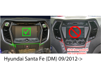 2-DIN Radioblende Hyundai Santa Fe schwarz