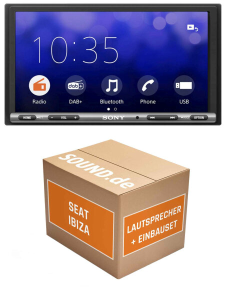 Autoradio Einbaupaket XAV-AX3250 passend für Seat Ibiza III 6L | Apple CarPlay Android Auto Bluetooth