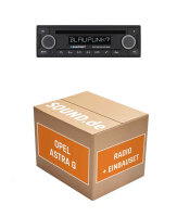Autoradio Einbaupaket mit BLAUPUNKT Stockholm 400 für Opel Astra G Bluetooth Telefonieren Audiostreaming