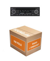 Autoradio Einbaupaket mit BLAUPUNKT Stockholm 400 passend für VW Polo 9N | Bluetooth Telefonieren Audiostreaming