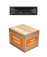 Autoradio Einbaupaket mit BLAUPUNKT Stockholm 400 passend für Renault Laguna 1 mit Blaupunkt Radio | Bluetooth Telefonieren Audiostreaming