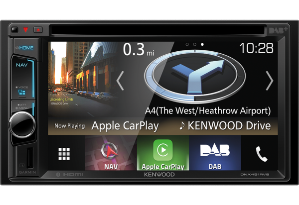 B-Ware K Kenwood DNX451RVS  - 2-DIN Wohnmobil Navigation | DAB+ | Bluetooth | CD/DVD | Apple CarPlay | Autoradio
