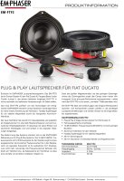 Emphaser EM-FTF2 | 2-Wege 16 cm Kompo Lautsprecher - System für Fiat Ducato III | Jumper 2 | Boxer