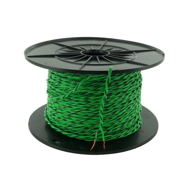 0.75mm² grün Verdrillte Lautsprecherkabel verschiedene Farben und Querschnitte von 0,5mm² bis 2,5mm² - OFC Kupfer