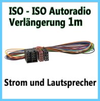ISO - ISO 100cm  1m Verlängerung Autoradio...