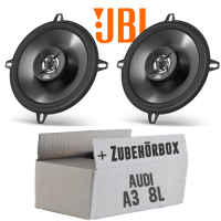 JBL Stage2 524 | 2-Wege | 13cm Koax Lautsprecher - Einbauset passend für Audi A3 8L - justSOUND