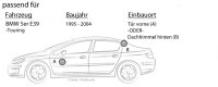 JBL Stage2 524 | 2-Wege | 13cm Koax Lautsprecher - Einbauset passend für BMW 5er E39 Touring - justSOUND