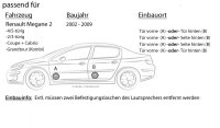 JBL Stage2 524 | 2-Wege | 13cm Koax Lautsprecher - Einbauset passend für Renault Megane 2 - justSOUND