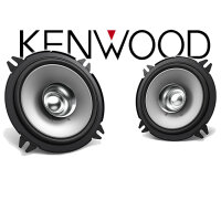 Lautsprecher Boxen Kenwood KFC-S1356 - 13cm Koax Auto Einbauzubehör - Einbauset passend für Renault Twingo 1 Phase 2 Front - justSOUND