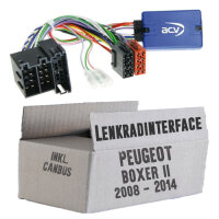 Lenkradfernbedienung Lenkradinterface inkl. CanBus Peugeot Boxer 2008 > > Kenwood,JVC,Sony,Pioneer,Blaupunkt,Clarion,Alpine