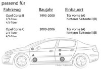 Lautsprecher - Pioneer für vorne & hinten - Einbauset passend für Opel Corsa B, C - justSOUND
