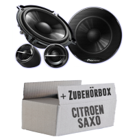 Pioneer TS-G133Ci - 13cm Lautsprechersystem - Einbauset passend für Citroen Saxo - justSOUND