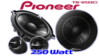 Mercedes W123 Heck - Pioneer TS-G133Ci - 13cm Lautsprechersystem - Einbauset