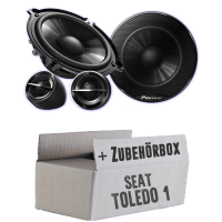 Pioneer TS-G133Ci - 13cm Lautsprechersystem - Einbauset passend für Seat Toledo 1 1L - justSOUND