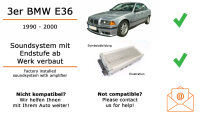 Autoradio Einbaupaket mit Pioneer MVH-330DAB passend für 3er BMW E36 mit Bose System | Bluetooth Telefonieren Audiostreaming