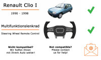 Autoradio Einbaupaket mit BLAUPUNKT Stockholm 400 passend für Renault Clio 1 mit Lenkradfernbedienung | Bluetooth Telefonieren Audiostreaming