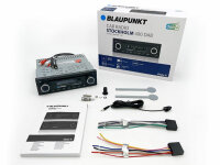 Autoradio Einbaupaket mit BLAUPUNKT Stockholm 400 passend für Renault Clio 1 mit Lenkradfernbedienung | Bluetooth Telefonieren Audiostreaming