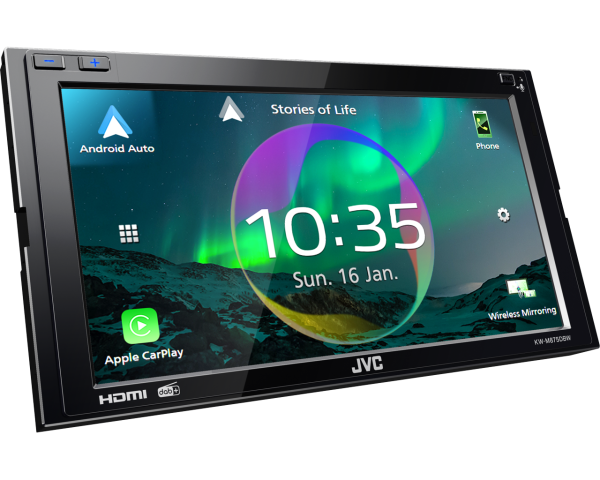 JVC KW-M875DBW - DAB+ | Bluetoaoth | Apple CarPlay - Android-Auto | USB | 2-DIN Autoradio