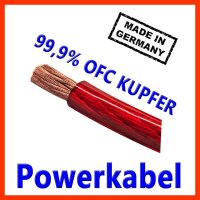 35.0 mm² rot Stromkabel - Powerkabel made in Germany...