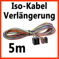 ISO - ISO 500cm  5m Verlängerung Autoradio Lautsprecher+Strom