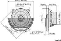 Pioneer TS-A1081F | 10cm | 2-Wege Koaxiallautsprecher