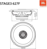 B-Ware JBL STAGE3 627F | 2-Wege | 16;5cm Koax Lautsprecher