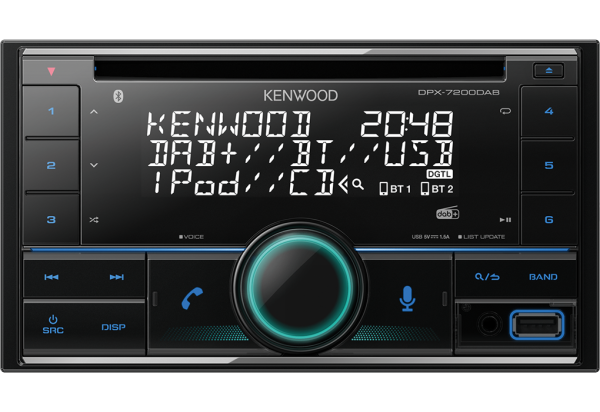 B-Ware Kratzer Kenwood DPX-7200DAB - 2-DIN DAB+ | Bluetooth | USB | VarioColor | Alexa | Spotify  Autoradio