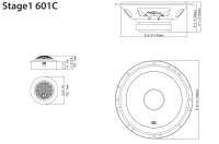 B-Ware JBL Stage1 601C | 2-Wege | 16,5cm 2-Wege Lautsprecher Boxen 165mm System