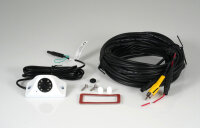 Caratec Safety CS123LA HD TVI Miniaturkamera, weiß, mit 15m Anschlussleitung