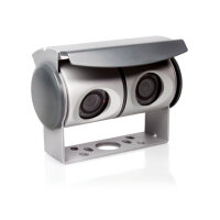 Caratec Safety CSV7010T Rückfahrvideo-Set mit 7" Monitor und Twin-Kamera