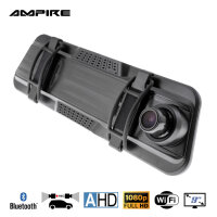 AMPIRE Smartphone-Spiegelmonitor 22.9cm (9") mit AHD Dual-Dashcam & RFK-Funktion