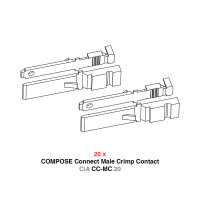 HELIX CiA CC-MC.20 | Flachstecker-Kit für COMPOSE...