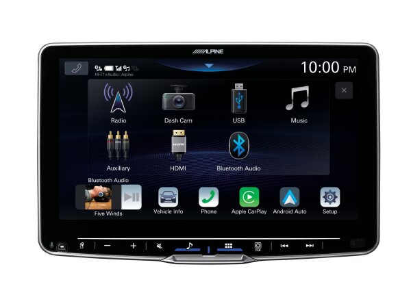 B-Ware Alpine iLX-F905D | Autoradio mit 9-Zoll Touchscreen, DAB+, 1-DIN-Einbaugehäuse, Apple CarPlay Wireless und Android Auto Unterstützung