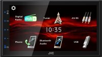 JVC KW-M180DBT | 2-DIN MP3-Autoradio mit Touchscreen | DAB | Bluetooth | USB | iPod