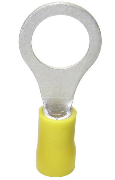 Autoleads YR-5 | Ringkabelschuhe gelb 5,3mm | bis 6mm² | 100 Stück